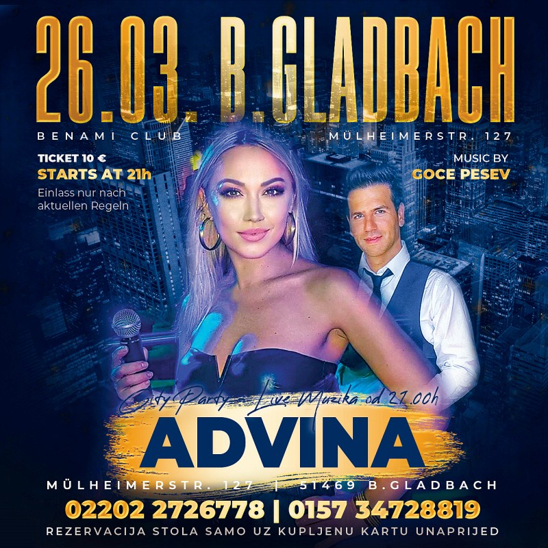 26.03. B.GLADBACH Benami – Advina live