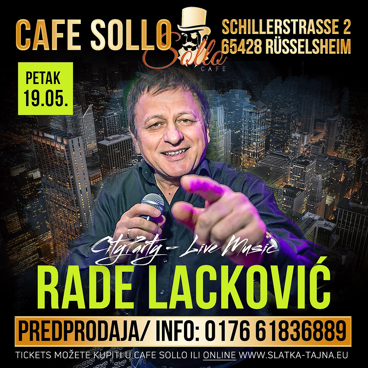 19.05. RÜSSELSHEIM – RADE LACKOVIC  – Cafe Sollo