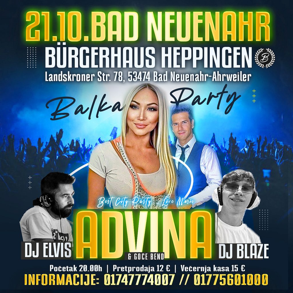 21.10. Bad Neuenahr – Balkan Party