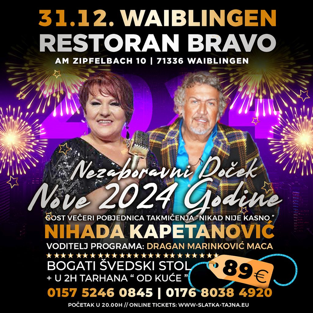 31.12. WAIBLINGEN – Docek Nove Godine – Nihada Kapetanović & Dragan Maca Marinković