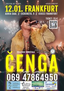 12.01. FRANKFURT – Rock Koncert ” AMER CENGIC CENGA “