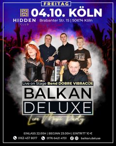 27.09. KÖLN – Balkan Deluxe Party