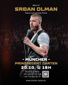 20.10. MÜNCHEN – Srđan Olman Stand Up Comedy Show