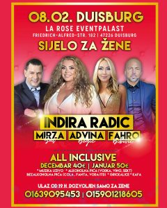 08.02. DUISBURG – Indira Radic, Mirza Sut, Advina Begic, Fahro – Sijelo za zene