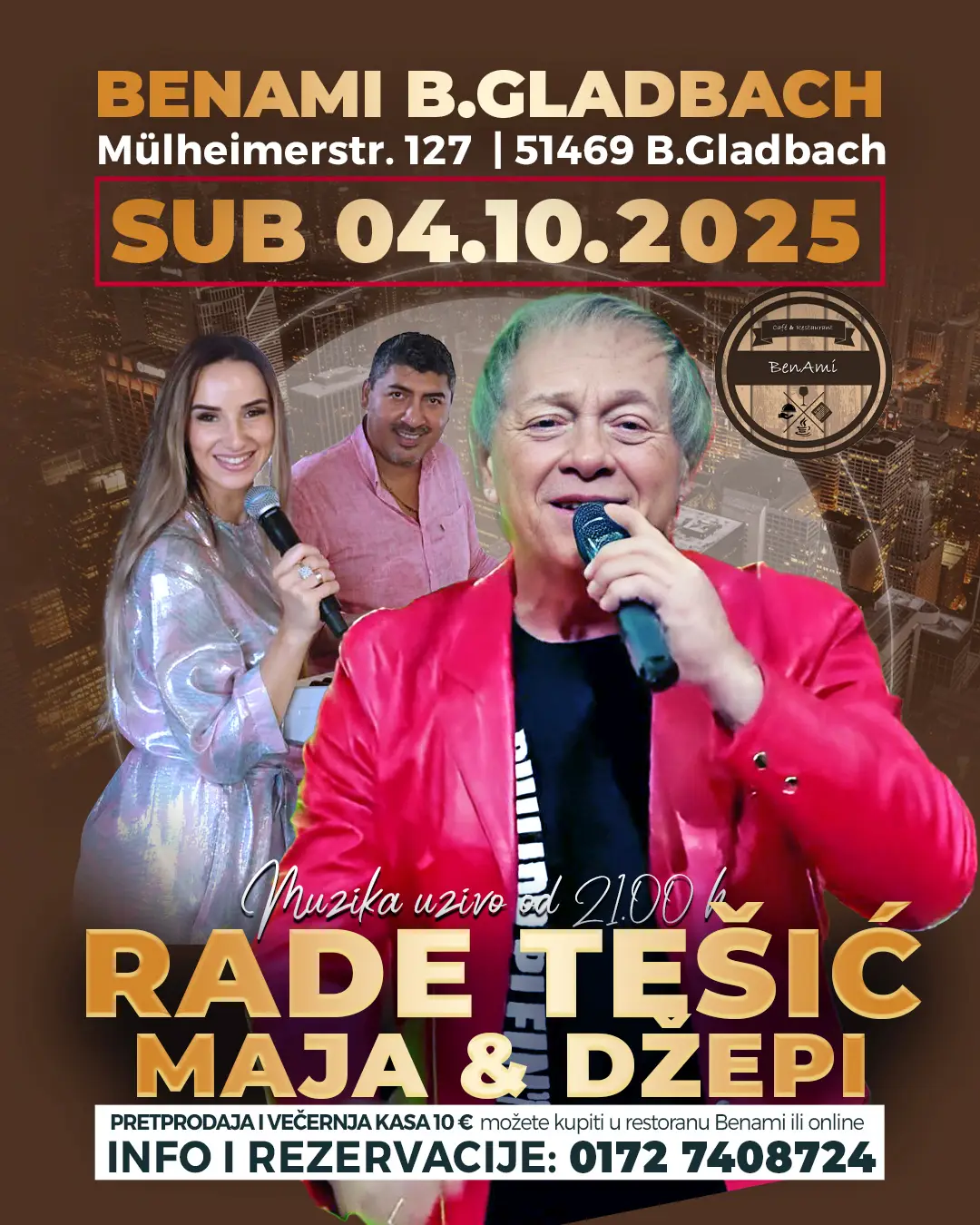 04.10. B.GLADBACH – Rade Tesic, Maja & Dzepi