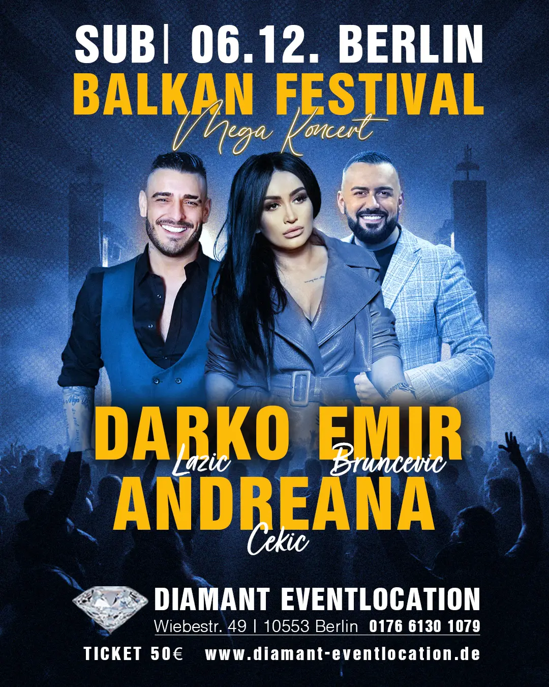 06.12. BERLIN – Darko Lazic, Andreana Cekic, Emir Bruncevic