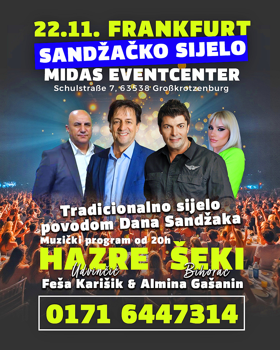 22.11. SANDŽAČKO VECE – HAZRE, ŠEKI BIHORAC, ALMINA GAŠANIN