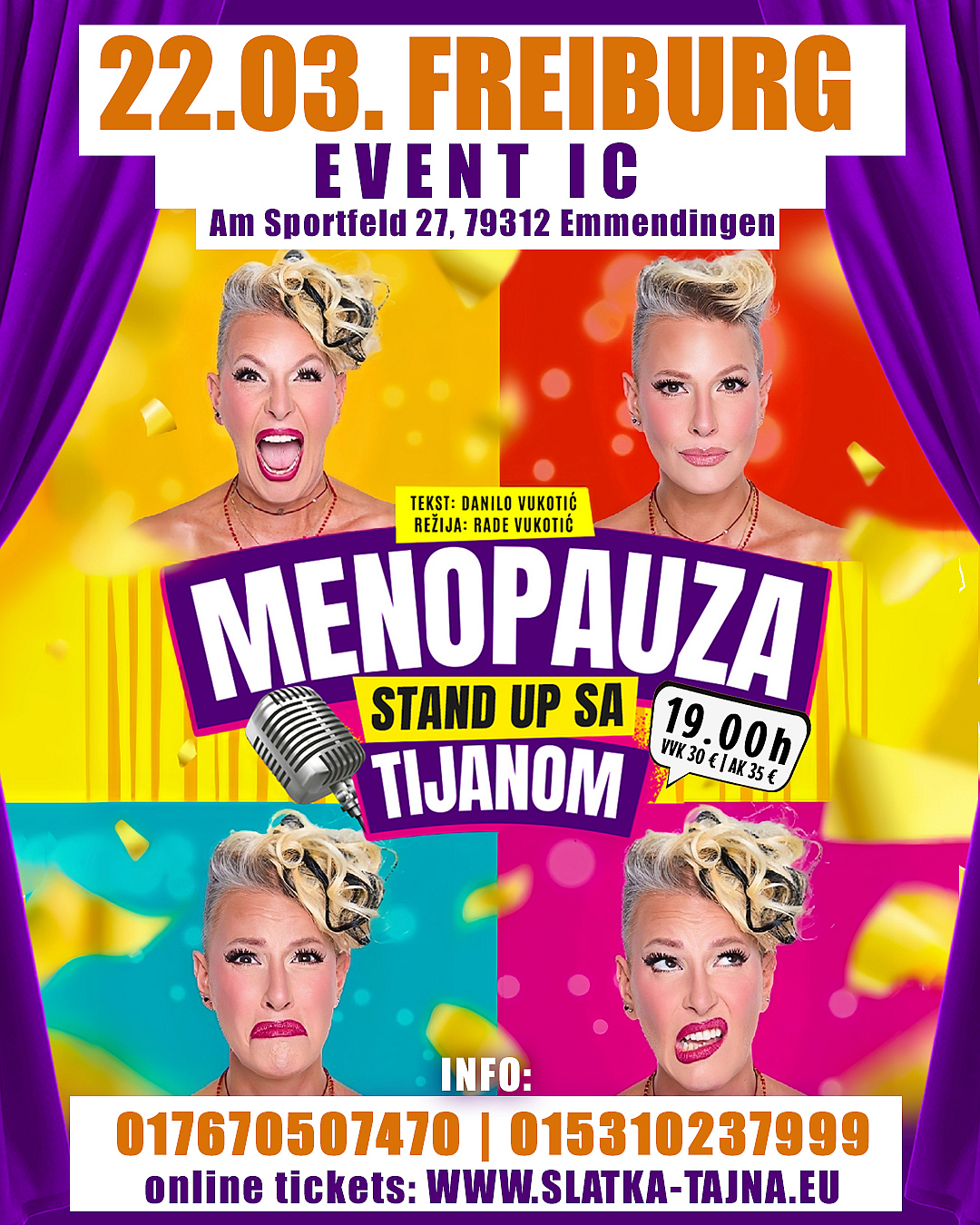 22.03. FREIBURG – TIJANA DAPČEVIĆ StandUp „Menopauza“