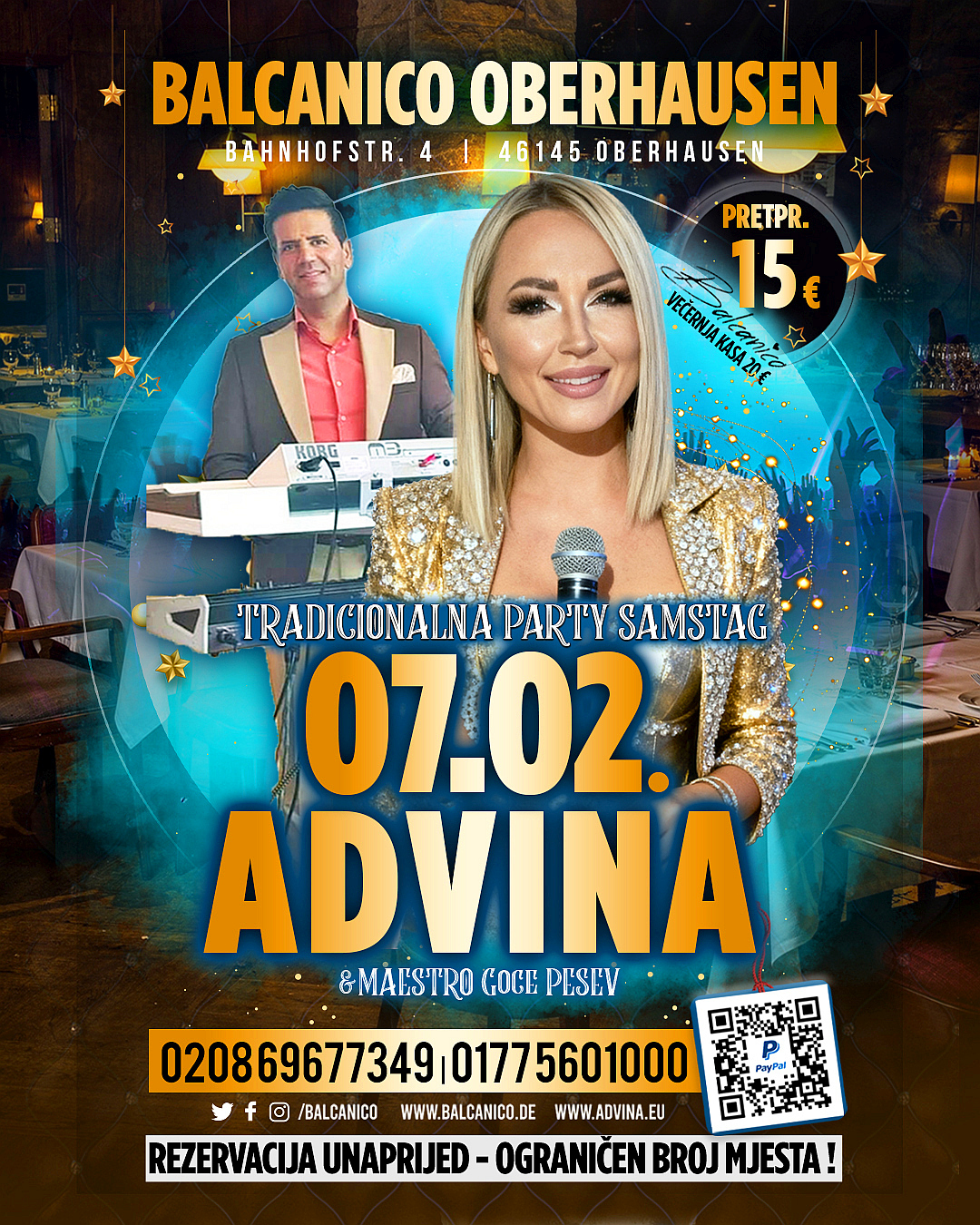 07.02. OBERHAUSEN Balcanico – Advina Begic & Goce Pesev