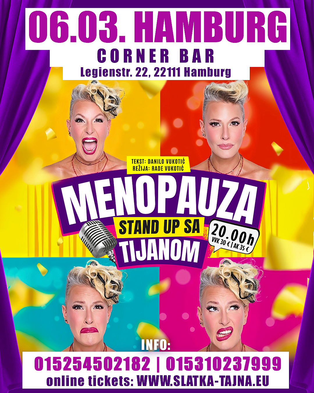 06.03. HAMBURG – TIJANA DAPČEVIĆ StandUp „Menopauza“
