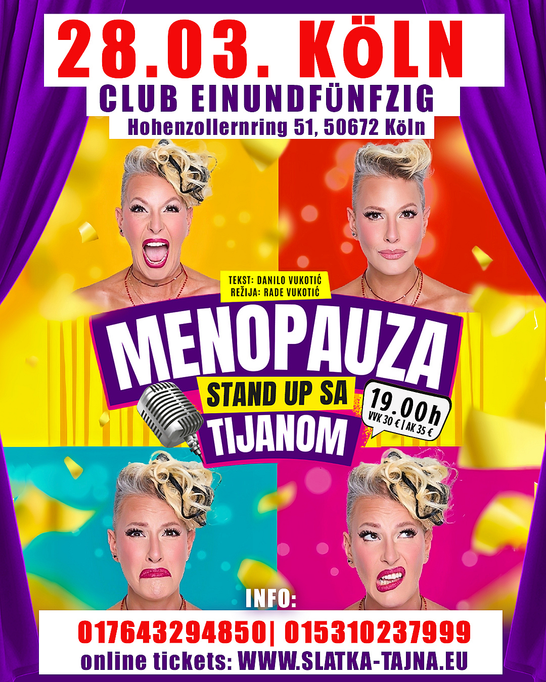 28.03. KÖLN – TIJANA DAPČEVIĆ StandUp „Menopauza“