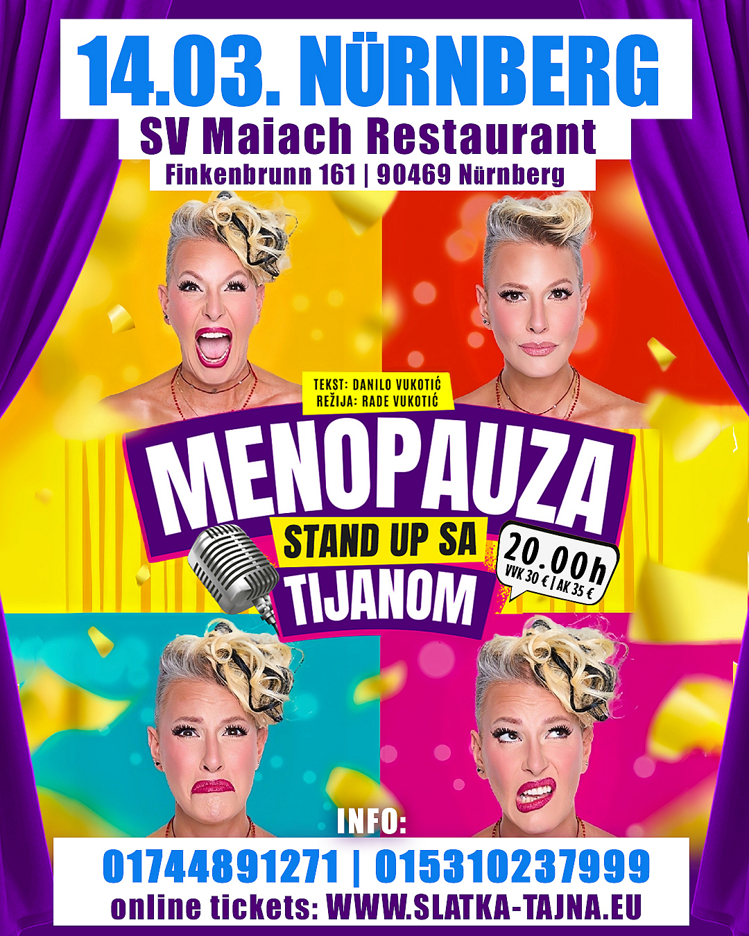 14.03. NÜRNBERG – TIJANA DAPČEVIĆ StandUp „Menopauza“