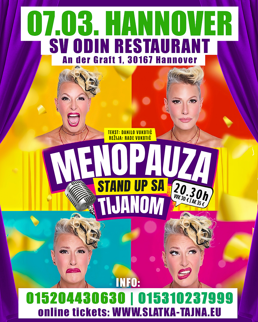 07.03. HANNOVER – TIJANA DAPČEVIĆ StandUp „Menopauza“