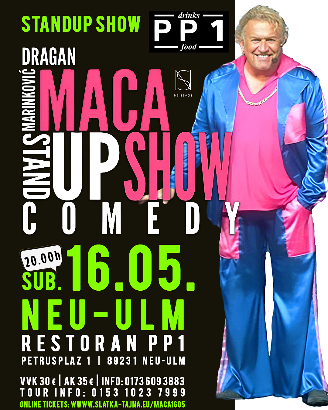16.05. NEU ULM – Dragan Marinković Maca Stand Up Show