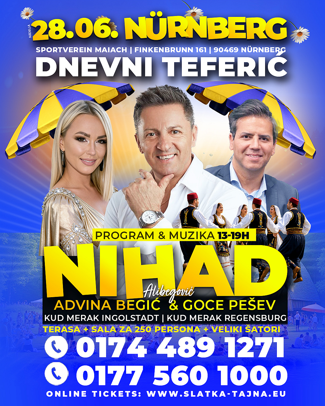 28.06. TEFERIC NÜRNBERG – Nihad Alibegovic, Advina Begic, 2 folklora