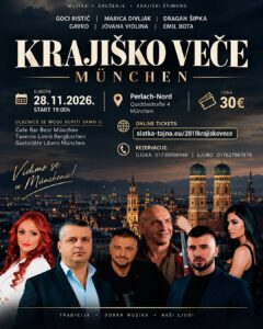 28.11. MÜNCHEN – KRAJIŠKO VEČE